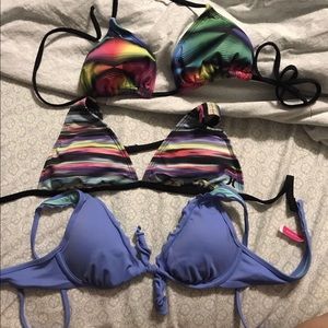 Hurley and VS swim tops.